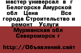 мастер универсал  в  г.Белогорске Амурской обл › Цена ­ 3 000 - Все города Строительство и ремонт » Услуги   . Мурманская обл.,Североморск г.